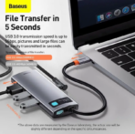 Baseus StarJoy 5-in-1 Multifunctional Type-C HUB Docking Station - Image 2