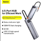 Baseus StarJoy 5-in-1 Multifunctional Type-C HUB Docking Station - Image 4