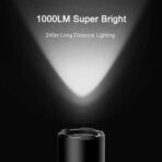 Xiaomi MIjia Multifunctional 1000lm LED Flashlight Torch with IPX4 Rechargeable 3100mAh Battery (MJSDT001QW) - Image 3