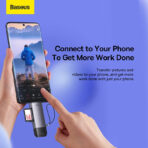 Baseus Airjoy USB-A & Type-C to SD/TF Card Reader - Image 3