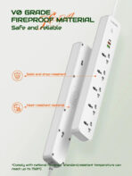 LDNIO SC5319 Multi Socket Extension Lead with 5 AC 3 USB Power Socket Plug Extender 2M - Image 7