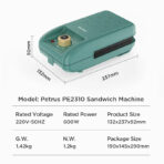 Xiaomi Petrus PE2310 Non-Stick Sandwich Maker Machine - Image 6