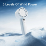 Plextone F2 Handheld Fan 5 Gears With Display - Image 3