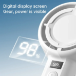 Plextone F2 Handheld Fan 5 Gears With Display - Image 5