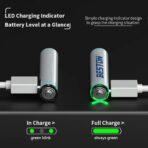 Beston AAA Lithium Rechargeable Battery Type-C Charging Port (4Pcs Pack) Original