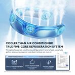 RTAKO BP626 Five-core Neck Hanging Cooling Fan 4000mAh Battery - Image 2