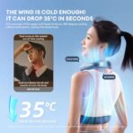 RTAKO BP626 Five-core Neck Hanging Cooling Fan 4000mAh Battery - Image 7