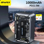 Awei P111K 10000mAh PD22.5W Portable Power bank (6 Months Dealer Warranty)