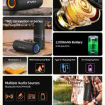 Awei KA8 Portable Outdoor Wireless Speaker 14W - Image 2