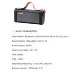 Awei Y668 Portable Outdoor Bluetooth Speaker with Powerbank 2000mAh Battery - Image 3