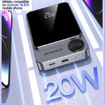 Awei P39K 20W PD 10000mAh Wireless Power Bank - Image 2