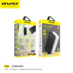 Awei P5K 10000mAh Double USB A PD Fast Charging Lightweight Power Bank - Image 5