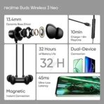 Realme Buds Wireless 3 Neo Neckband with Environmental Noise Cancellation ENC - Image 4