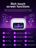 Hoco EW72 TWS Earbuds HD Display ANC - Image 14