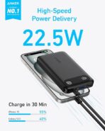 Anker Power Bank 10,000mAh 22.5W Portable Charger with Built-in USB-C Cable and Lanyard (A1257) - Image 2
