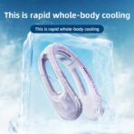 RTAKO GBF001 4000mah Ice Breeze Neck Hanging Fan Blue - Image 9