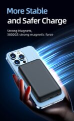 Rocoren Magnetic Charging Wireless 10000mAh Powerbank PD20W Wired & 15W Wireless - Image 6