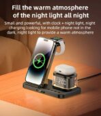 Yesido 5-in-1 Wireless Charging Station with Clock (DS22) - Image 8