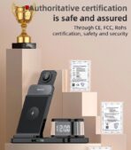 Yesido 5-in-1 Wireless Charging Station with Clock (DS22) - Image 10