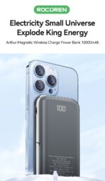Rocoren 15W Magnetic Wireless 10000mAh Power Bank Yase Series - Image 2