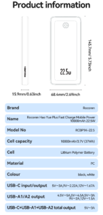 Rocoren Plus 22.5W Powerbank 10000mAh - Image 15