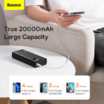 Baseus Adaman Metal 30W PD 20000mAh PowerBank Quickcharge Original Metal - Image 6