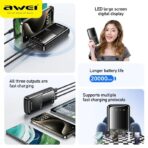 Awei 20000mAh Super Fast Charge 22.5W PD+QC Digital Display Slim Powerbank P13K - Image 6