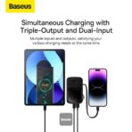 Baseus Qpow Pro Series Digital Display Fast Charge PowerBank 20000mAh 20W iPhone Edition Black With Charging Cable - Image 5