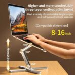 MCHOSE N86 Adjustable Laptop Stand with 360 Rotating Base Compatible with All 10-17” Laptops Original Imported - Image 2