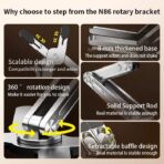 MCHOSE N86 Adjustable Laptop Stand with 360 Rotating Base Compatible with All 10-17” Laptops Original Imported - Image 6