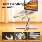 MCHOSE N86 Adjustable Laptop Stand with 360 Rotating Base Compatible with All 10-17” Laptops Original Imported - Image 8