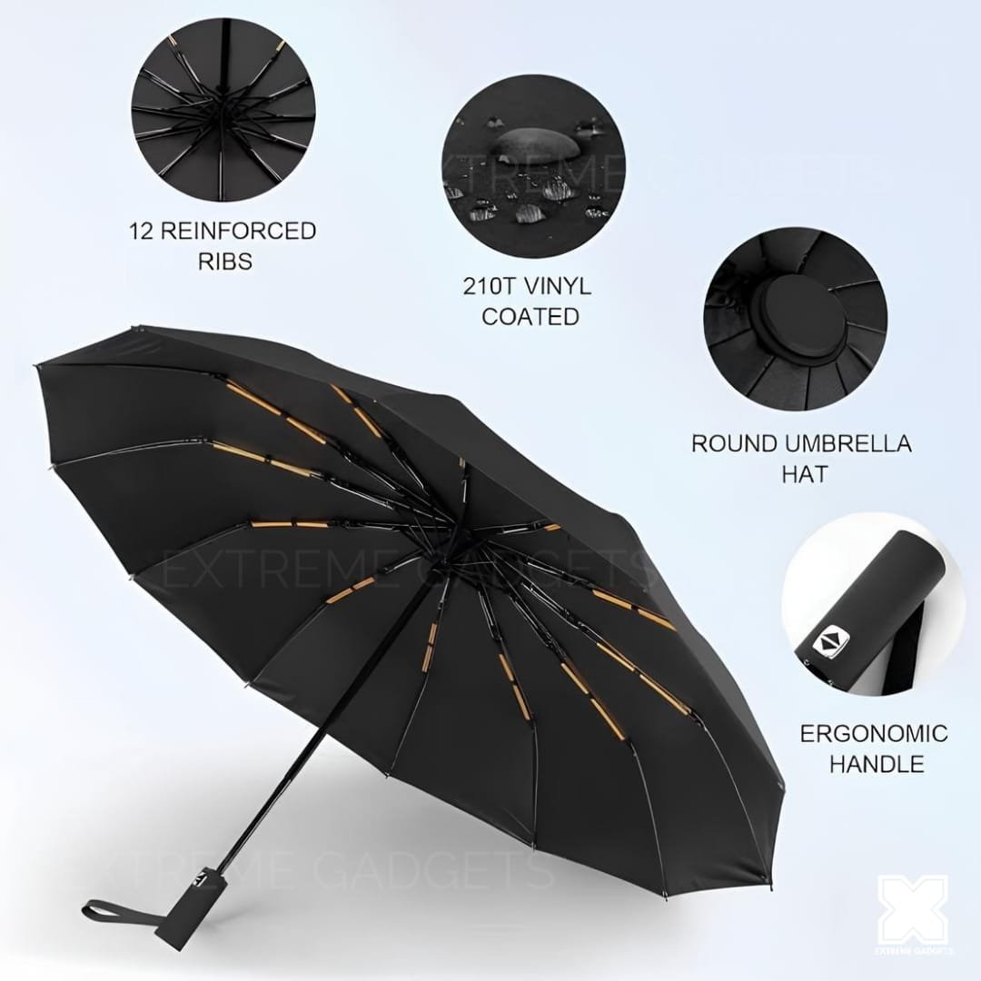 1000065557-1.jpg Ishiguro Umbrella Imported 12 Ribs Full Automatic Windproof - Image 1