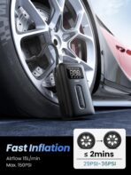 Ugreen Tire Inflator Portable Air Compressor 150PSI Air Pump - Image 4