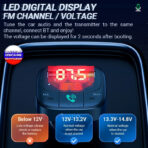 Hoco Car charger “E59 Promise” QC3.0 BT FM transmitter - Image 5