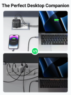 Ugreen Nexode 65W USB C GaN Charger-3 Ports Wall Charger - Image 3