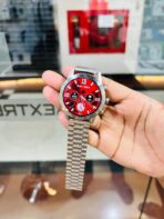 No.1 DT Seventy Plus Stainless Steel Men's Formal Smartwatch With Silocon Belt Gift