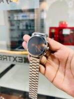 No.1 DT Seventy Plus Stainless Steel Men's Formal Smartwatch With Silocon Belt Gift - Image 3