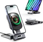 THREEKEY ‎2 in 1 Foldable MagSafe Charger Stand 15W (TK-32)