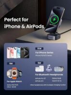 UGREEN 2-in-1 Qi2 Magnetic Foldable Fast Charging Station - Image 5