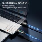 Mcdodo Digital Pro Auto Power Off Type-C to Type-C Transparent Data Cable 1.2m/4ft (CA-3610) - Image 6