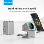 Maxco Geometry Series 3 in 1 Wireless Charger 15W Qi2 Certified (MW11) - Image 6