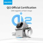 Maxco Geometry Series 3 in 1 Wireless Charger 15W Qi2 Certified (MW11) - Image 4