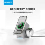 Maxco Geometry Series 3 in 1 Wireless Charger 15W Qi2 Certified (MW11) - Image 2