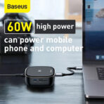 Baseus Type-C HUB Adapter AC Multifunctional Charger - Image 3