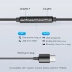Awei TC-2 Type-C Wired Earphones with Microphone  - Image 3