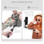 RTAKO Mini Electric Gimbal Stabilizer Selfie Stick (L09) - Image 5