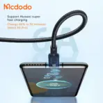 Mcdodo 3-in-1 6A Super Fast Charging 1.2M Nylon Braided Cable 65W (CA-0930) - Image 2