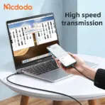 Mcdodo 3-in-1 6A Super Fast Charging 1.2M Nylon Braided Cable 65W (CA-0930) - Image 6