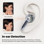 Soundpeats Air4 Pro Adaptive Hybrid Active Noise Cancelling Earbuds — Transparent Edition Latest (6 Months Dealer Warranty) - Image 5