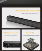 Awei Y520 Soundbar Wireless Surround Bluetooth Home TV Speaker Home Sound Box System - Image 2